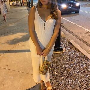 Abercrombie Ribbed Sleeveless Midi Dress